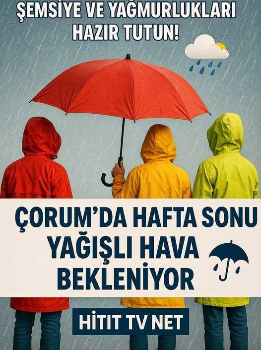 Çorum'da Akşam Saatlerinde Yağış Etkili Oldu!