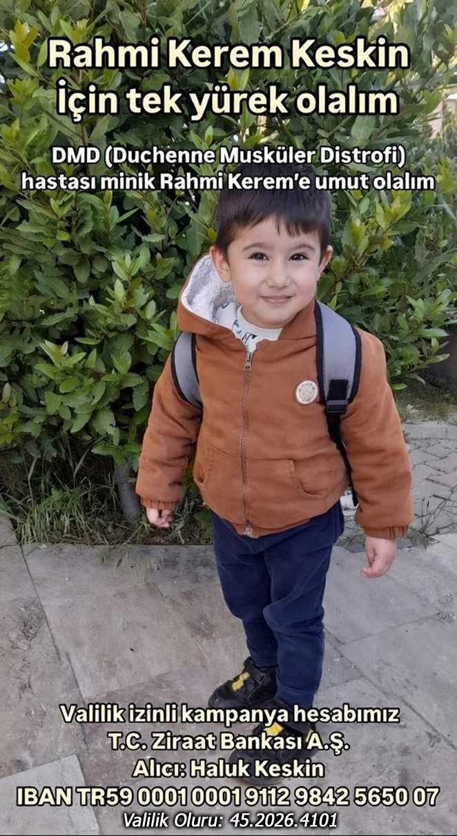 Çorum’da DMD Hastası Rahmi Kerem İçin Yardım Kampanyası