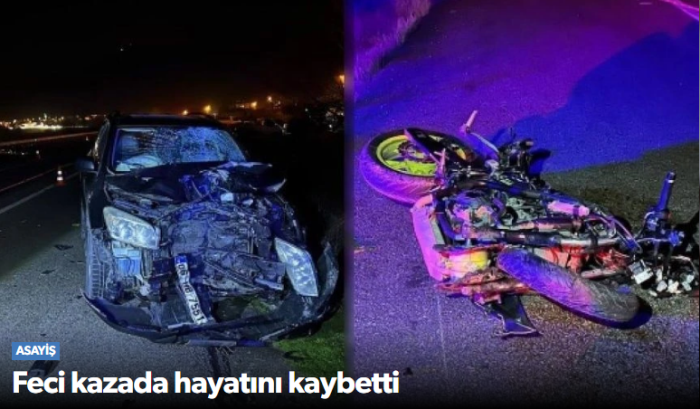 Çorum’da Feci Kazada Motosiklet Sürücüsü Hayatını Kaybetti