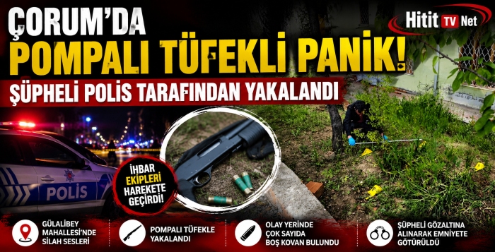 Çorum'da Pompalı Tüfekle Panik!
