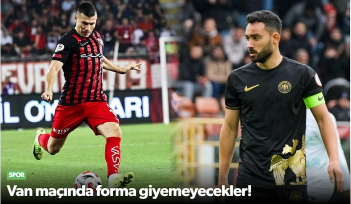 Çorum FK’da  İki İsim Van FK Maçında Cezalı Duruma Düştü