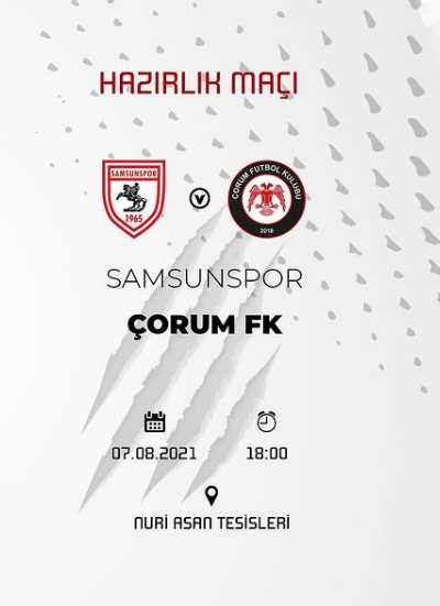 Çorum FK'nın ilk hazırlık maçı Samsunspor'la deplasmanda 