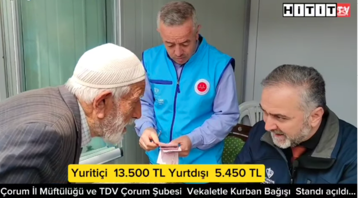 Çorum İl Müftülüğü Vekaletle Kurban Bağışları İçin Stand Açtı!