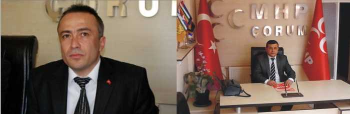 Çorum MHP İL Başkanlığı’na Ülkü Ocakları eski Başkanı Mehmet Akif Aras, Merkez İlçe Başkanlığı’na da Ertuğrul Onan atandı.