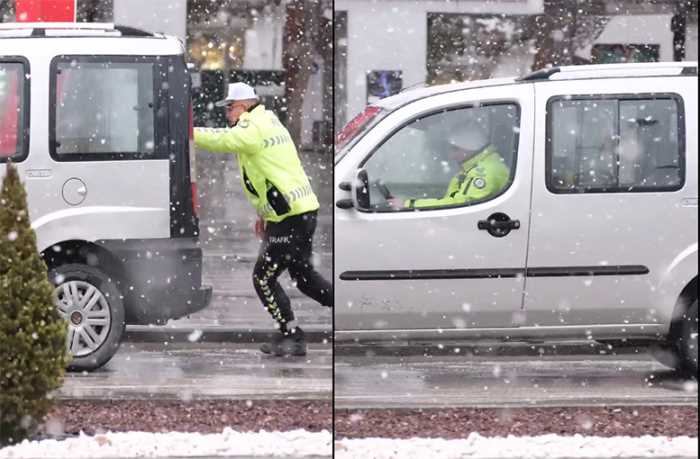 Çorum Polisi Yardımseverlikte Sınır Tanımıyor!