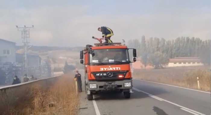 Çorum Viyol Fabrikasında korkutan yangın!