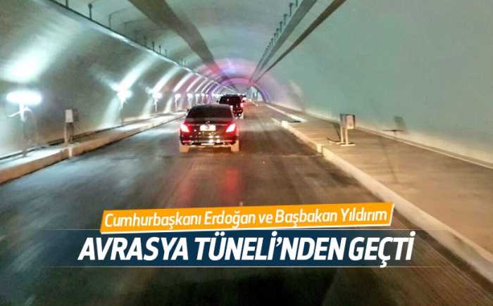 Cumhurbaşkanı Avrasya Tüneli'nden geçti