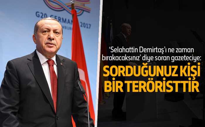 Cumhurbaşkanı Erdoğan: Selahattin Demirtaş bir teröristtir