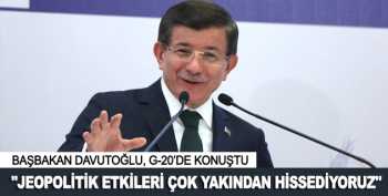 Davutoğlu G20 zirvesinde konuştu