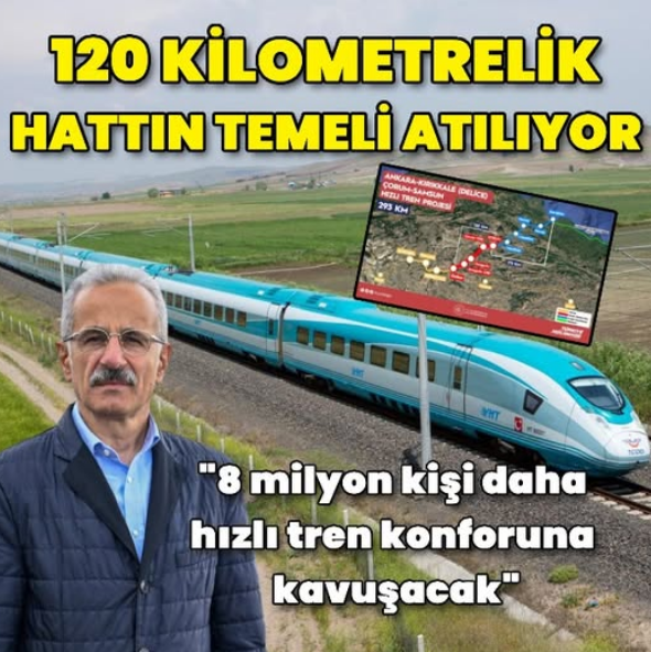 Delice-Çorum tren hattının temeli atılıyor!