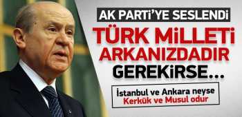 Devlet Bahçeli'den hükümete tam destek