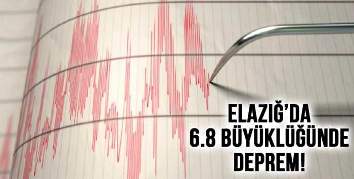 Elazığ'nın Sivrice'de  6.8 büyüklüğünde deprem