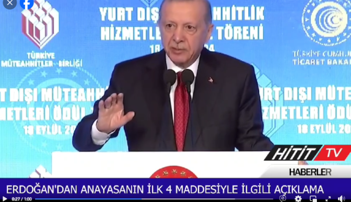 Erdoğan Anayasanın ilk 4 maddesiyle ilgili açıklaması