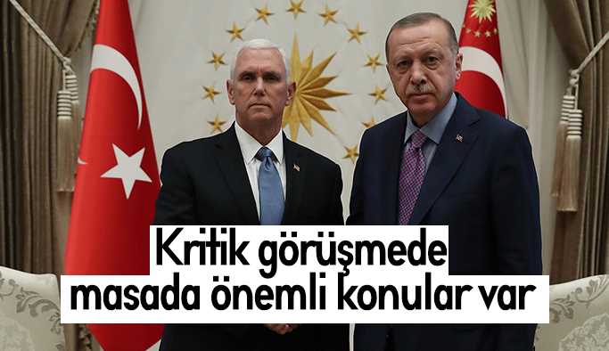 Erdoğan-Pence görüşmesi başladı