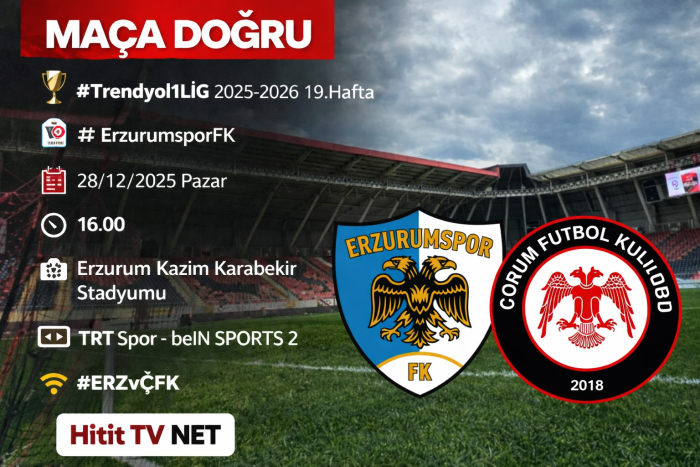 Erzurum FK – Arca Çorum FK Maçı