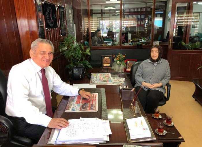 Fatma Çöpür Çorum Haber Gazetesini ziyaret etti