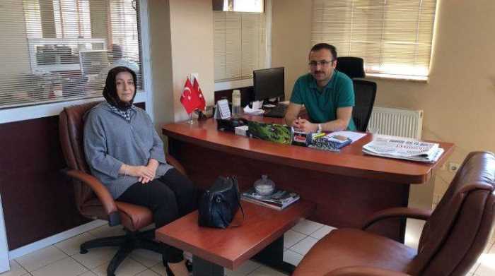 Fatma Çöpür Çorum Hakimiyet Gazetesini ziyaret etti