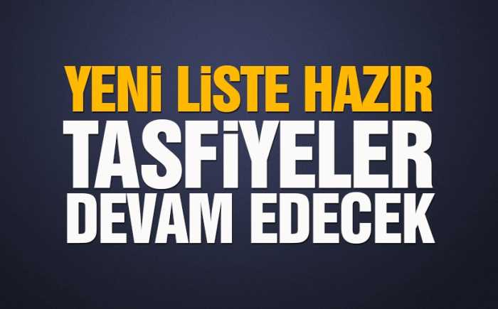 FETÖ'cü İkinci liste de hazır! 