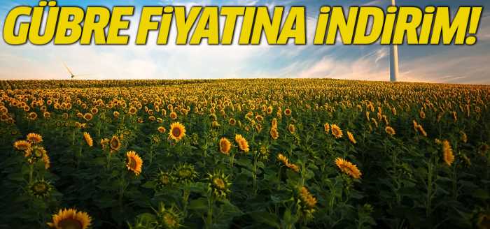 Gübre fiyatına indirim!