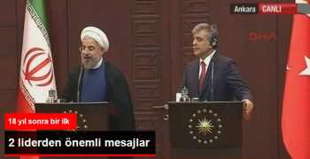 Gül ve Ruhani'den Ortak Basın Toplantısı