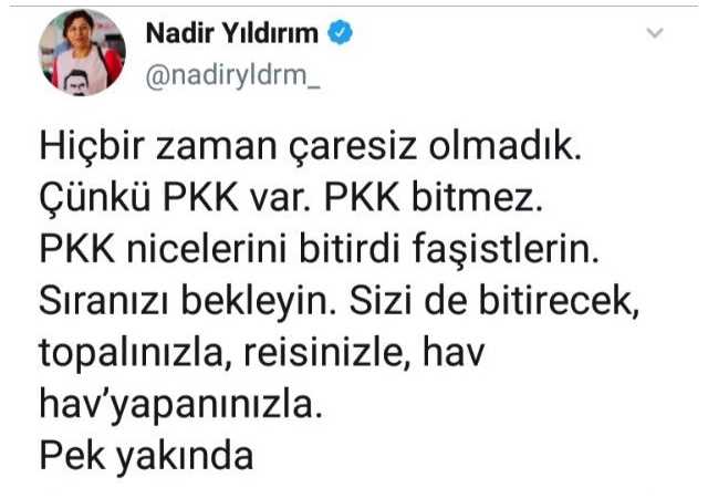 HDP’li vekilden skandal paylaşım!