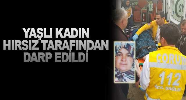 Hırsız, ev sahibini darp edip kaçtı