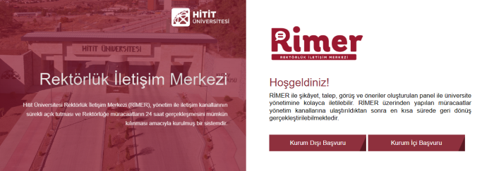 Hitit Üniversitesi'nde RİMER Sistemi Hayata Geçti!