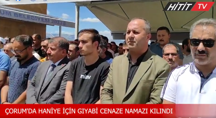 İsmail Haniye için Çorum'da gıyabi cenaze namazı kılındı