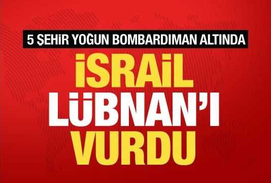 İsrail’den Lübnan’a Yoğun Hava Saldırıları