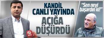 Kandil Demirtaş'a:"Neyi başardın da silah bırak diyorsun"