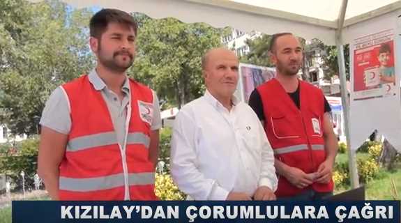 Kızılay'dan Çorumlulara Çağrı