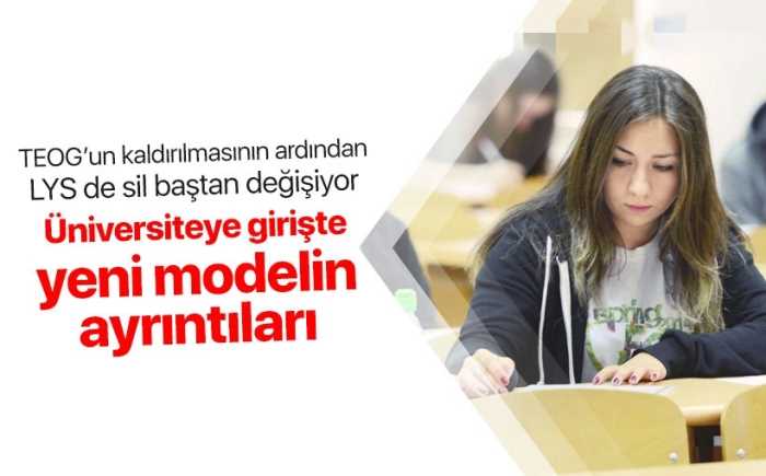 Liselilerin Üniversiteye giriş sınavına yeni model