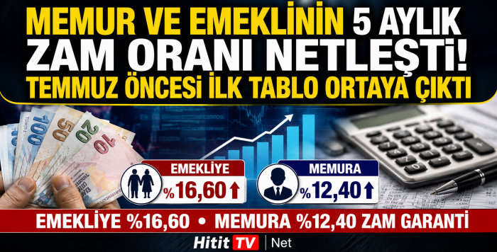 Memur ve Emeklinin 5 Aylık Zammı Netleşti!