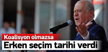 MHP Koalisyon olmazsa 15 Kasım'da seçim