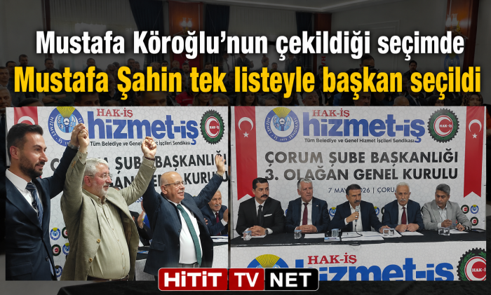 Mustafa Köroğlu’nun Çekildiği Seçimde Mustafa Şahin Tek Listeyle Başkan Seçildi