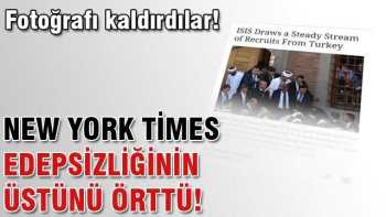 New York Times gazetesi o haberi kaldırdı 