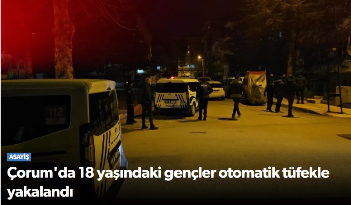 Okul Bahçesinde Otomatik Tüfekle Polis Kovalamacası