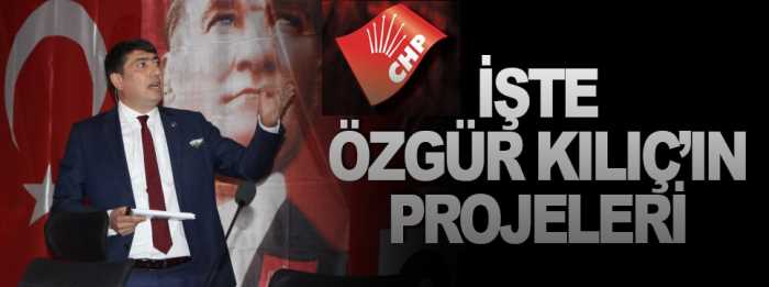 Özgür Kılıç görselliği olmayan seçim Projelerini açıkladı 