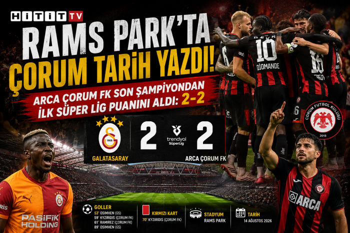 RAMS Park’ta Çorum Direnişi: Galatasaray 2-2 Çorum FK