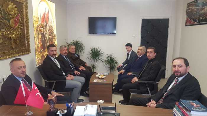 Rektör Alkan'dan MHP İl Başkanlığına Ziyaret
