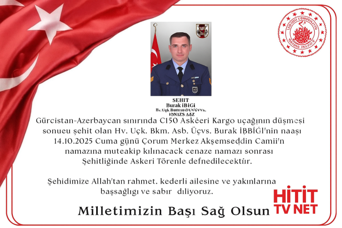 Şehidimiz Burak İbbiği Son Yolculuğuna Uğurlanacak