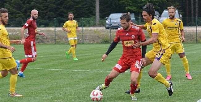 Spor Toto 3. Ligde mücadele eden Çorum Belediyespor, Bolu Kampındaki ilk hazırlık maçını bugün oynadı