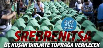 Srebrenitsa'da 136 soykırım kurbanı 
