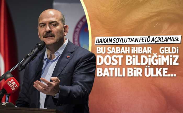 Süleyman Soylu'ya Sondakika Fetö İhbarı geldi