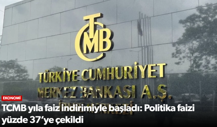 TCMB Politika Faizi %37’ye Çekildi