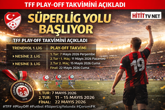 TFF 2026 play-off takvimini açıkladı 1.Lig final tarihi belli oldu!