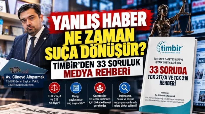 TİMBİR’den medya için kritik rehber: “Yanıltıcı bilgi” suçunda 33 soru, 33 cevap