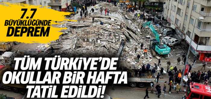 Türkiye'de Bütün Okullar Tatil edildi