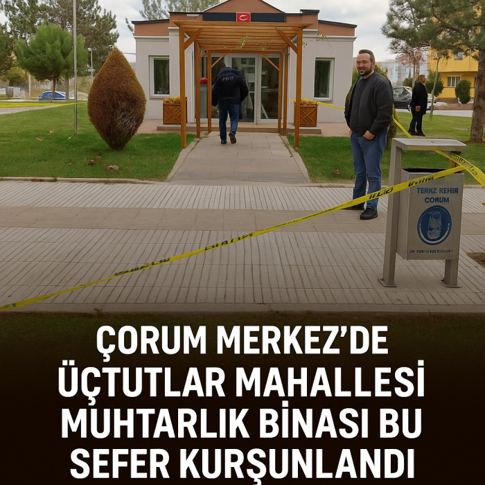 Üçtutlar Muhtarlık Binasının Camlar Kırılmıştı, Şimdi Kurşunlandı!