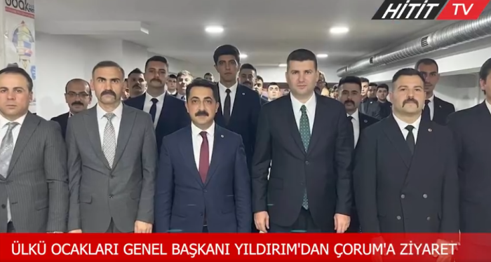 Ülkü Ocakları Genel Başkanı Ahmet Yiğit Yıldırım'ın Çorum ziyareti